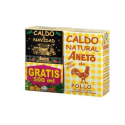CALDO DE POLLO + CALDO DE NAVIDAD 500ml GRATIS